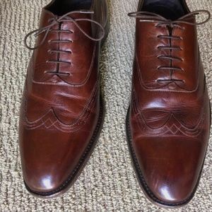 Zegna Mens ‘Austerity’ Wing-Tip Oxford Shoes